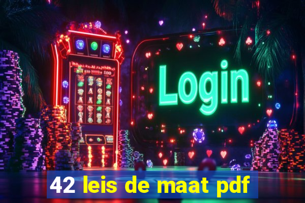 42 leis de maat pdf